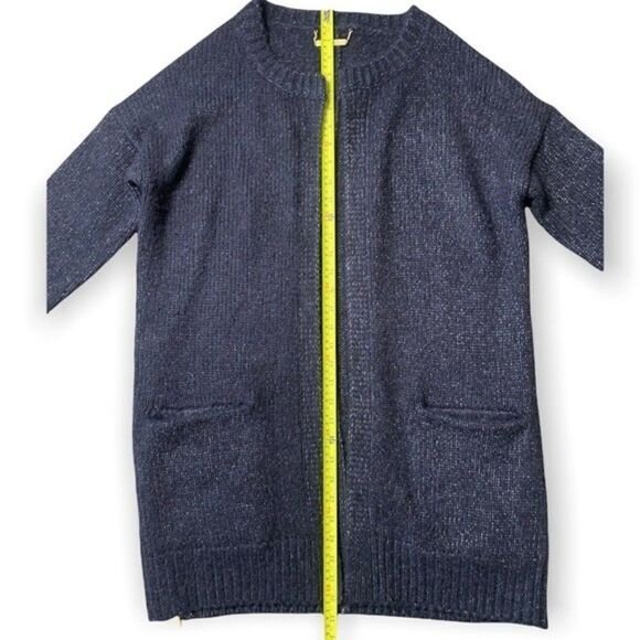 Juicy Couture Cardigan Women's XS Alpaca Wool Blue Knit Chunky City Sweater - Picture 6 of 10